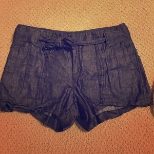 Denim/Linen shorts